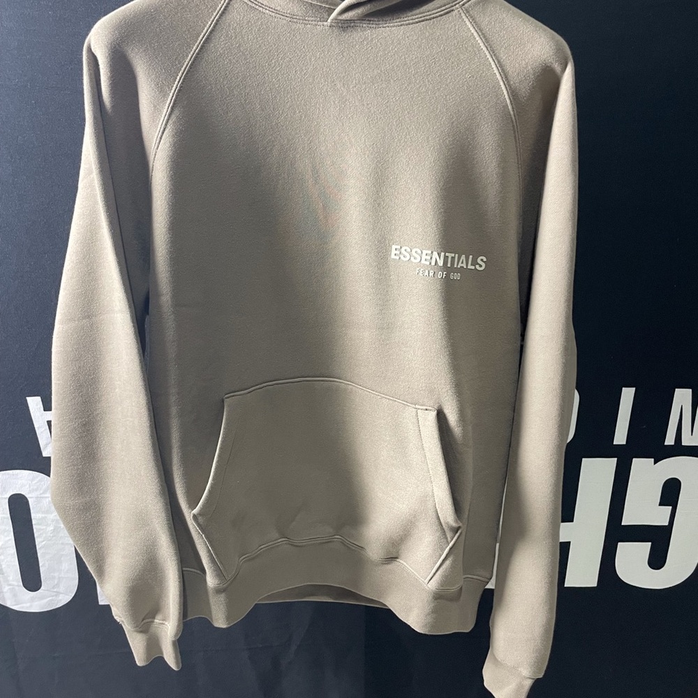 Fear of God Essentials Hoodie Casual Tan Sweatshirt